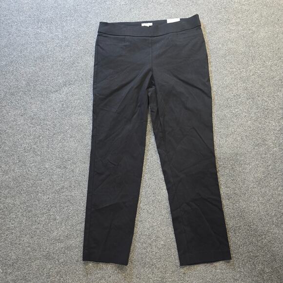 Croft & Barrow Pants - Croft Barrow Pants Womens Size 14 Black Straight Mid Rise Capsule Career Basic